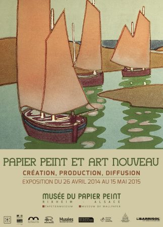 Papier peint et Art Nouveau - 2014-Affiche d'exposition - Design Dominique Schönig