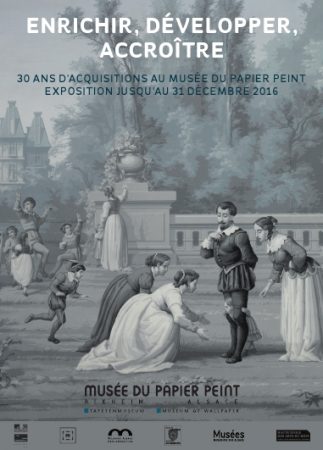 Affiche de l'exposition "Enrichir, développer, accroître, 30 ans d'acquisitions"